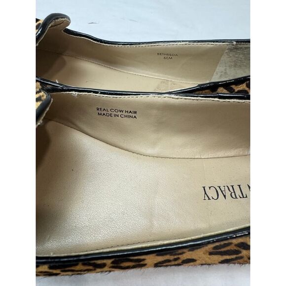 Y2K Cheetah Print Vintage Cow Hair Ellen Tracy Ballet Flats Bethesda - Size 6.5 - Picture 5 of 9